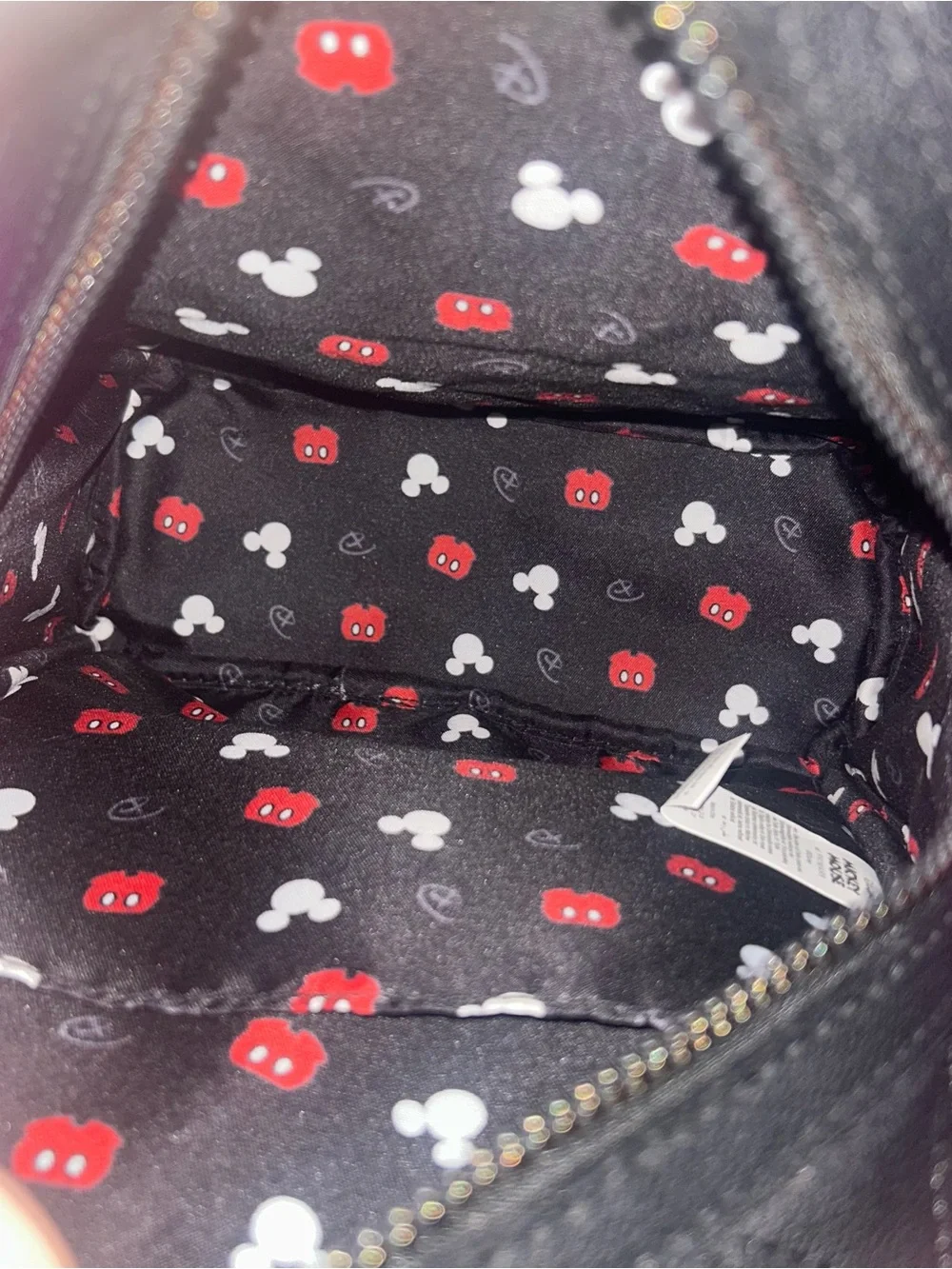 Mickey Mouse Quilted Mini Backpack with Bag Charm Disney X New